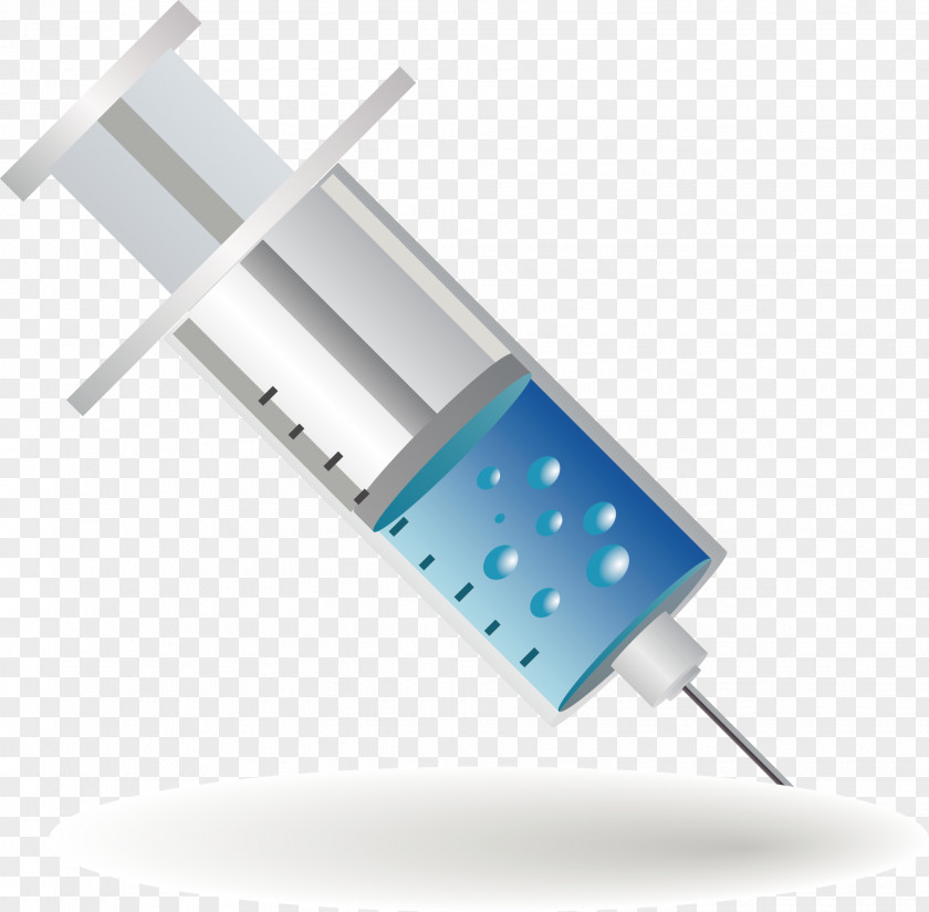 Small Syringe Element Medicine Injection PNG