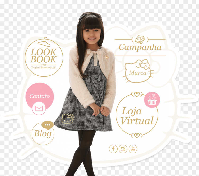 Fashion Brands Hello Kitty Outerwear Dress Coat Clothing PNG