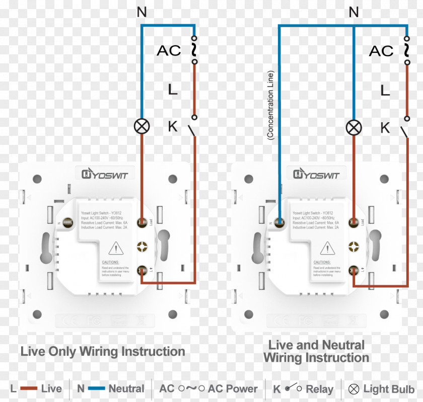 Illuminated Lights Wiring Diagram Latching Relay Electrical Wires & Cable Switches PNG