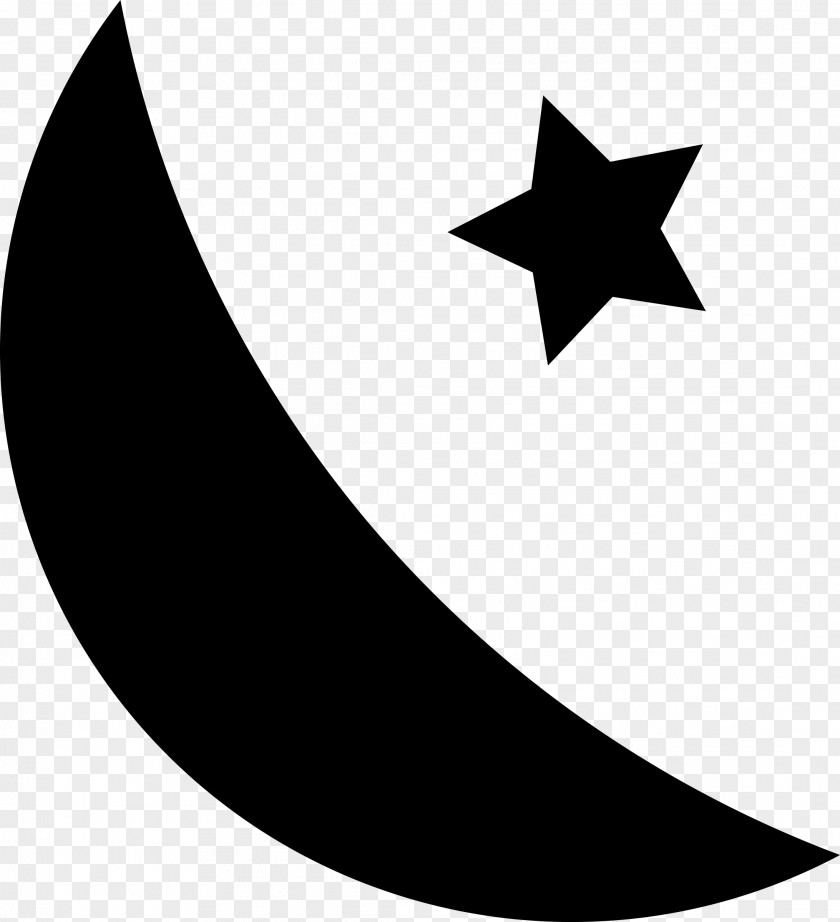 Moon Star And Crescent Clip Art PNG