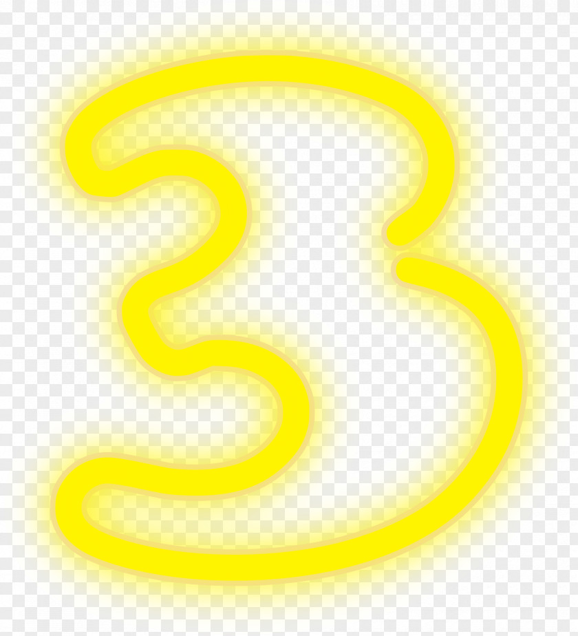 Neon Light Symbol Person Number Sign PNG