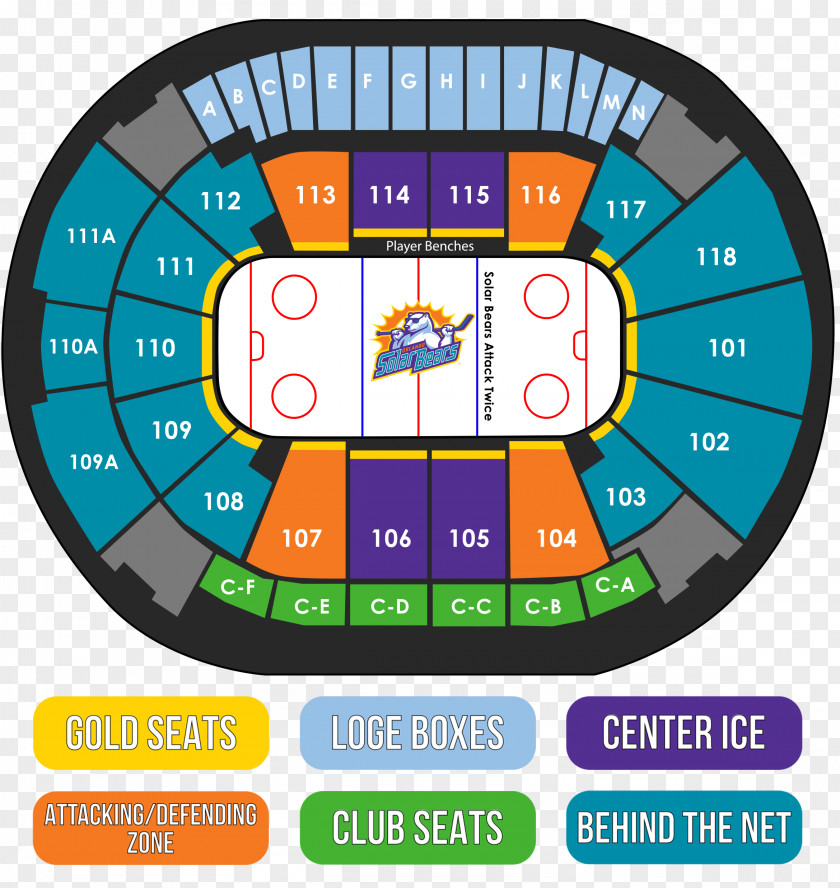 Orlando Solar Bears Amway Center Downtown SeaWorld Ice Hockey PNG