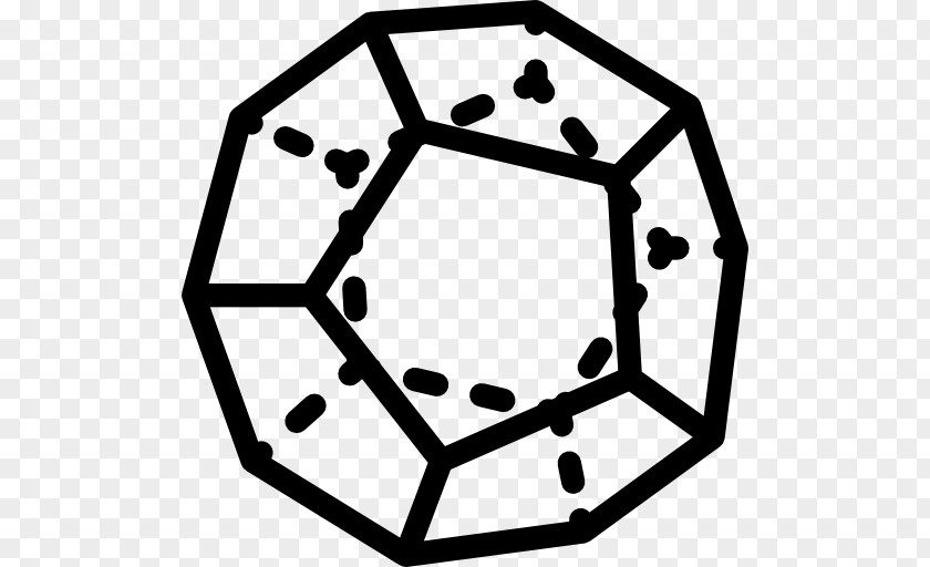 Line Dodecahedron Shape Point Angle PNG