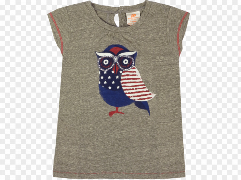 Owl T-shirt Textile Sleeve Outerwear PNG