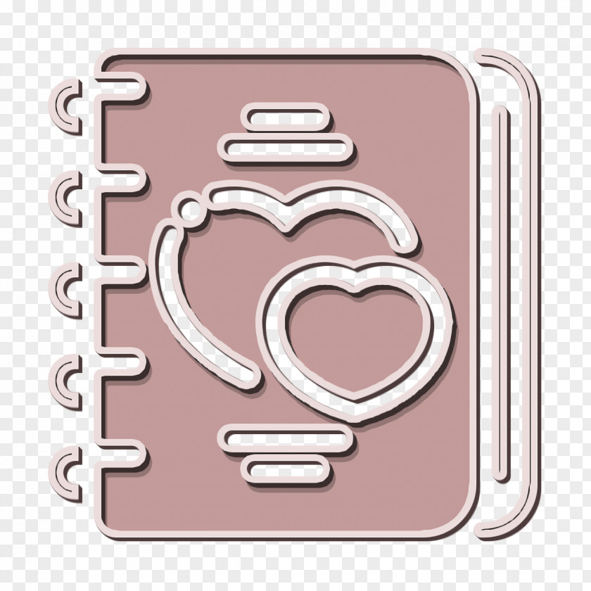 Romantic Love Icon Notebook PNG