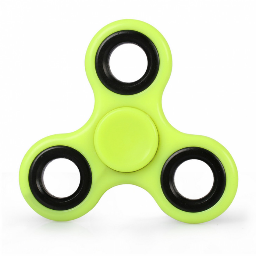 Spinner Fidget Fidgeting Hand Green Toy PNG