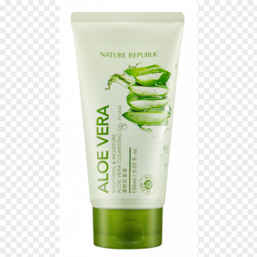 Nature Republic Cleanser Aloe Vera Gel Skin PNG