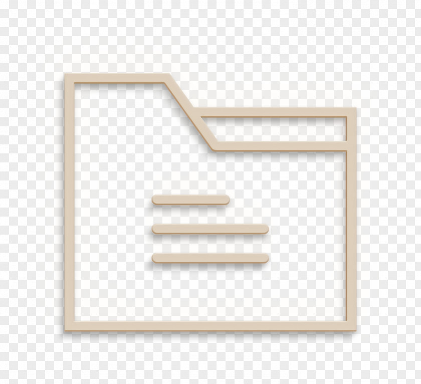 Paper Product Beige Folder Icon Essential Set PNG