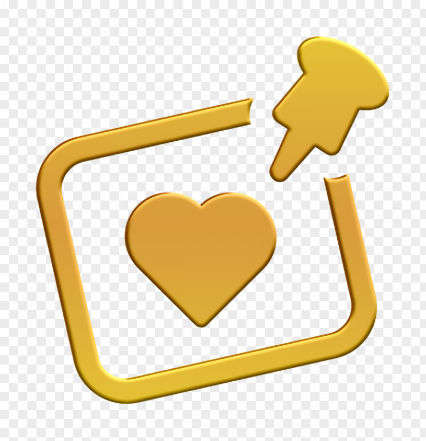 Post It With A Heart Icon Saint Valentine Tack PNG