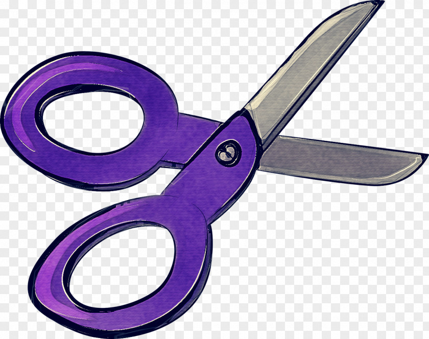 Tool Office Instrument Scissors Purple Cutting Supplies PNG