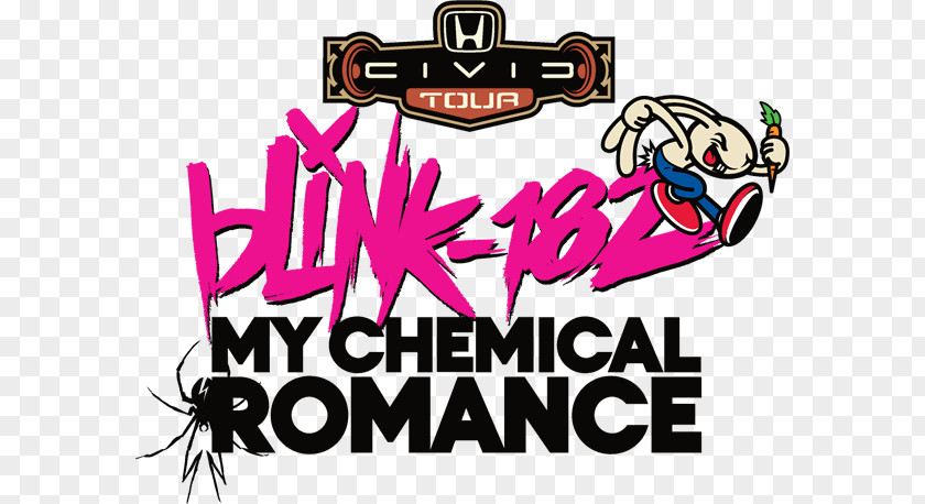 Blink 182 10th Annual Honda Civic Tour 2011 2013 2012 PNG