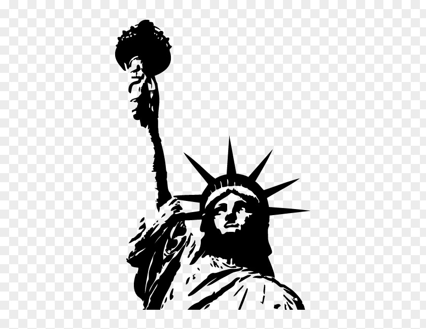 Luminescent Vector Statue Of Liberty Art Drawing Clip PNG
