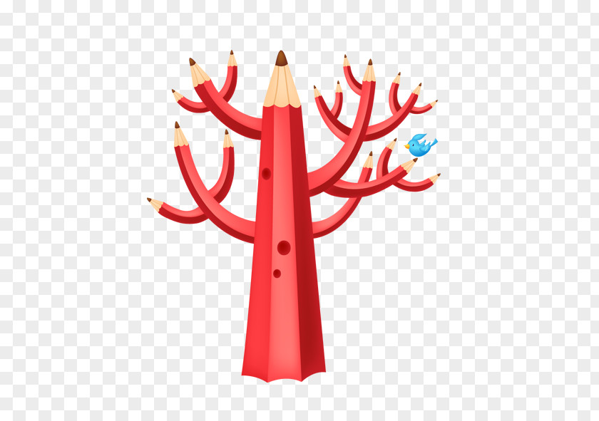 Pencil Tree Clip Art PNG