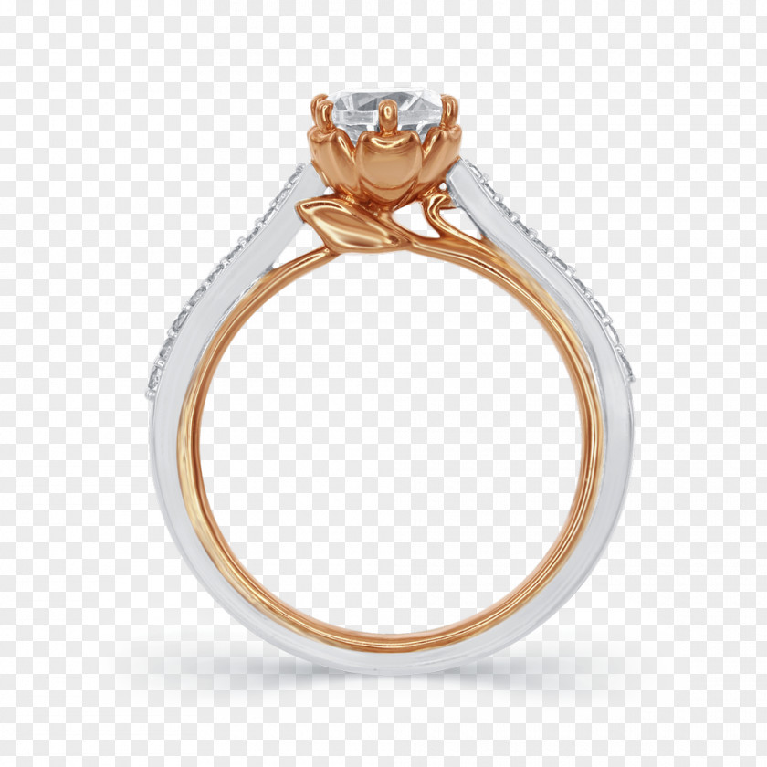 Rose Gold Facebook Belle Engagement Ring Jewellery Wedding Disney Princess PNG