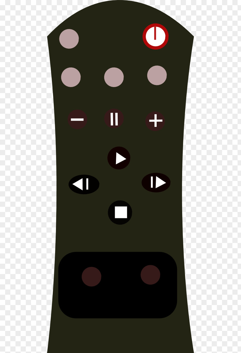Silhouette Television Remote Controls Clip Art PNG