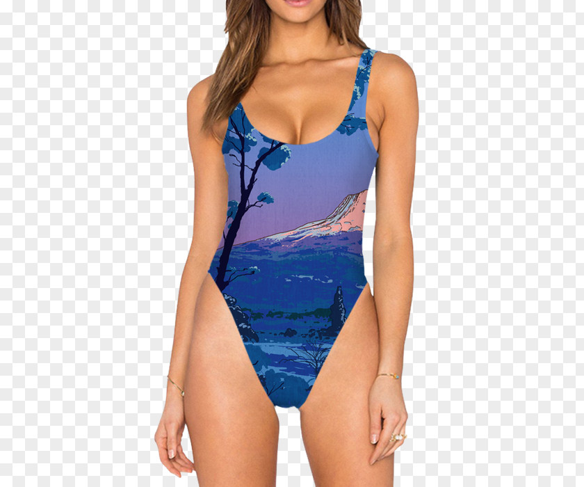 Mount Fuj One-piece Swimsuit T-shirt Clothing Trunks PNG