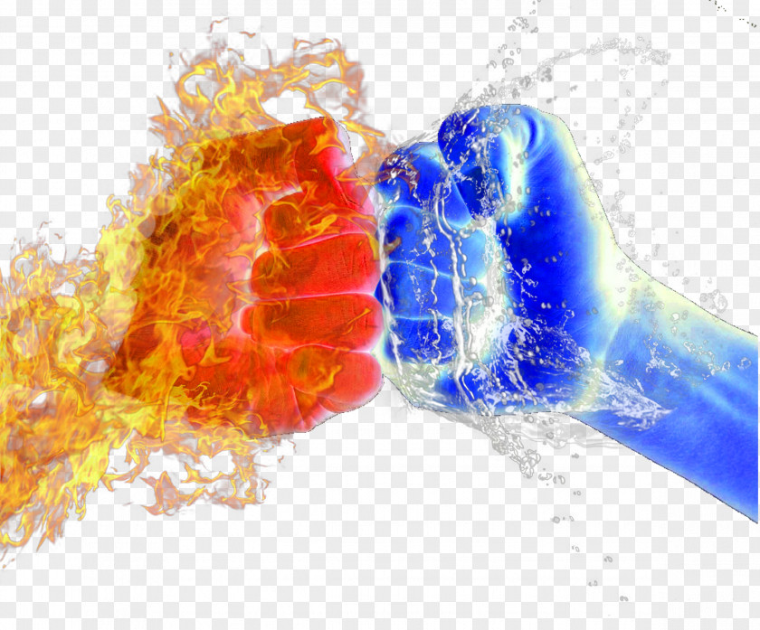 Water Fist Fire Download PNG