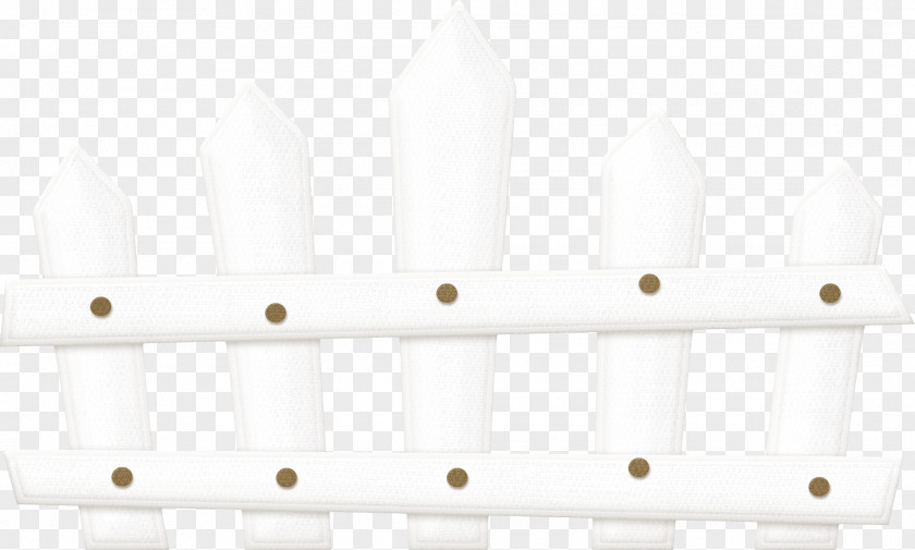 Beautiful White Fence Material Angle PNG