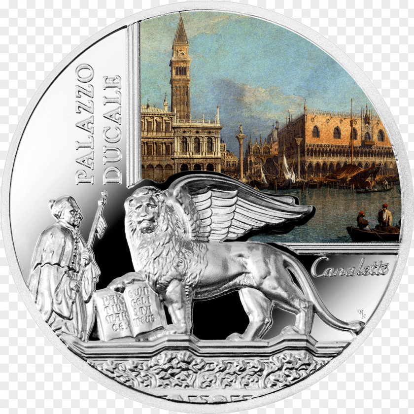 Coin Doge's Palace Silver PNG