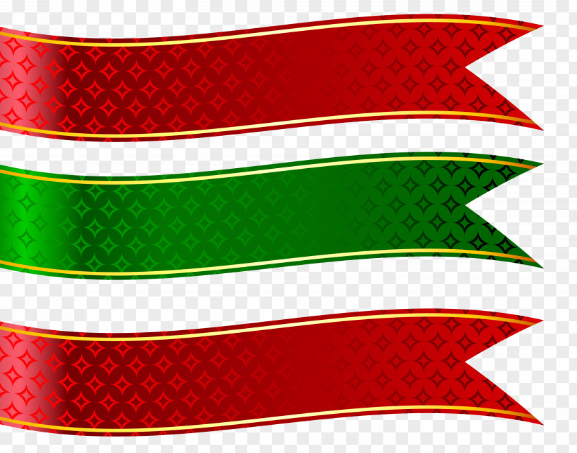 Green And Red Banners Set Clipart Picture Banner Clip Art PNG