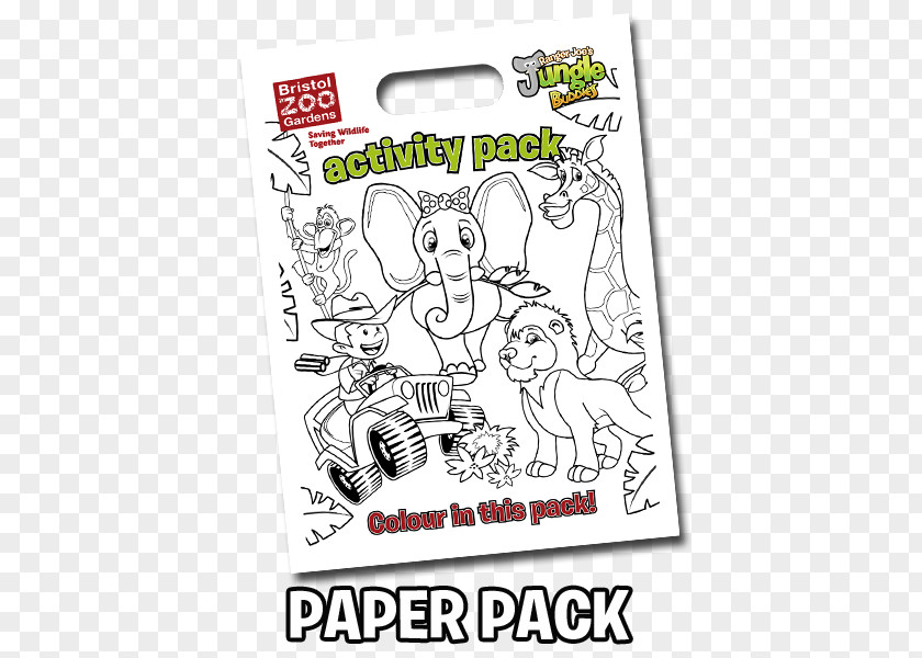 Mockup Paper Bag Cartoon Character Font PNG