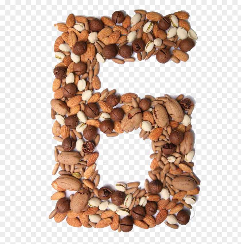 Number 6 Nucule Food Mixed Nuts Dried Fruit PNG