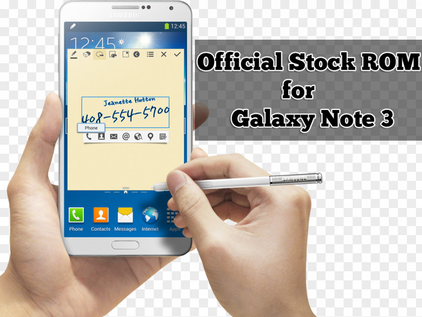 Smartphone Samsung Galaxy Note 3 4 Android PNG