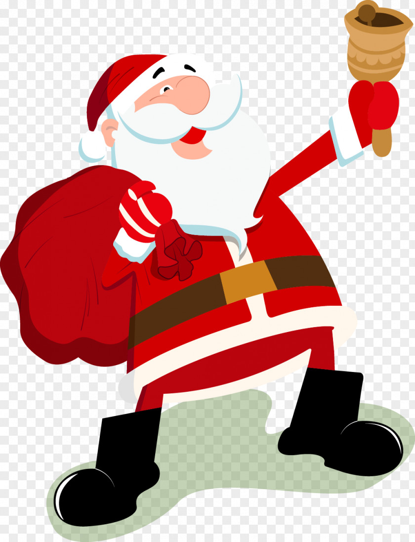 Cartoon Santa Claus Vector Material Christmas Clip Art PNG