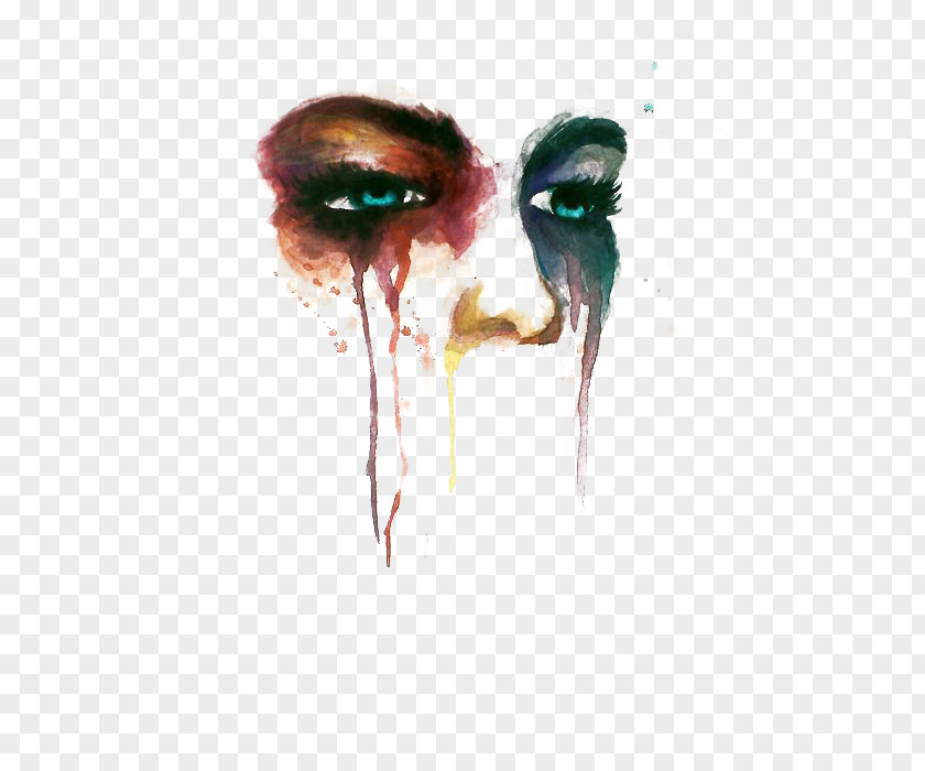 Eyes Drawing Art Crying Painting Sadness PNG