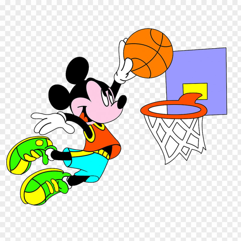 Mickey Playing Basketball Mouse Minnie Donald Duck Clip Art PNG