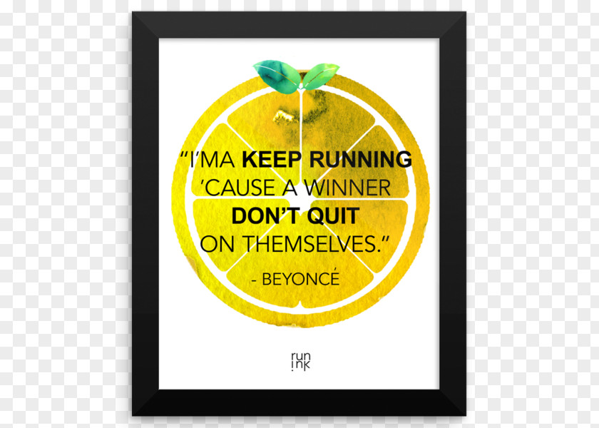 Running Poster Motivation Brand Fruit Font PNG