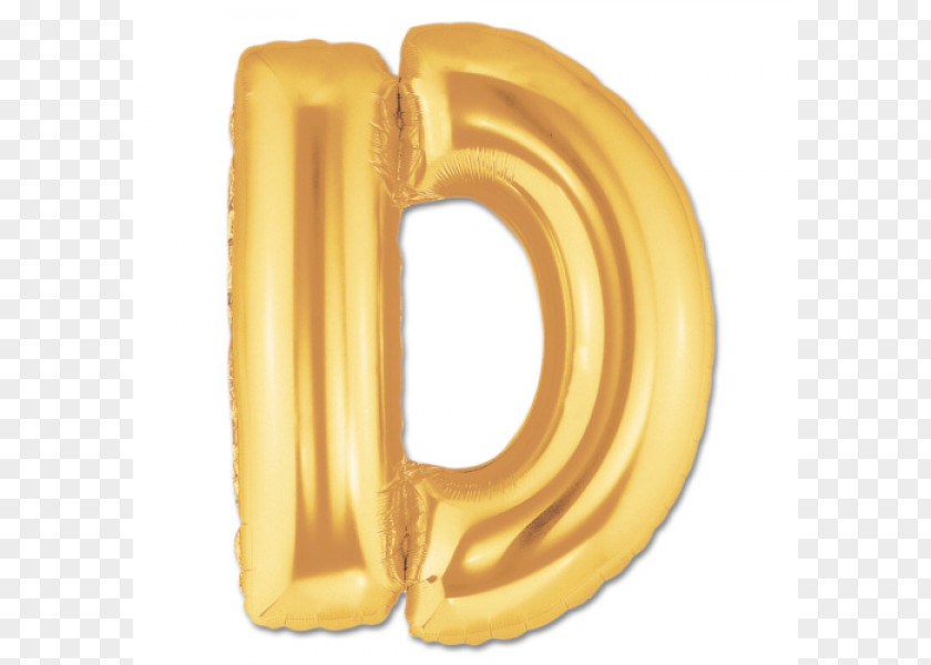 Balloon Mylar Gold Gas Helium PNG