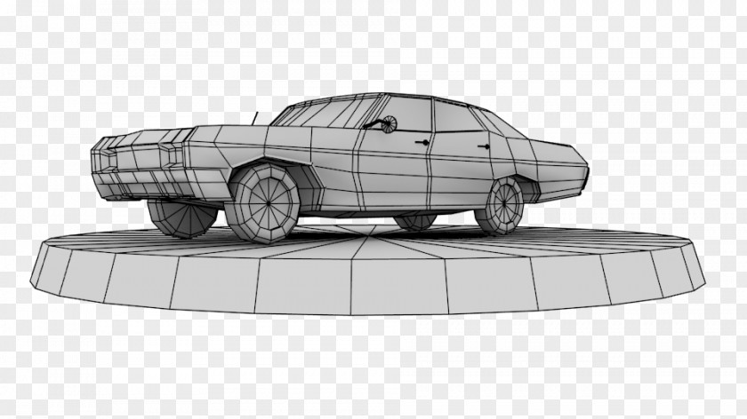 Handpainted Vehicle Mid-size Car Model Compact Automotive Design PNG