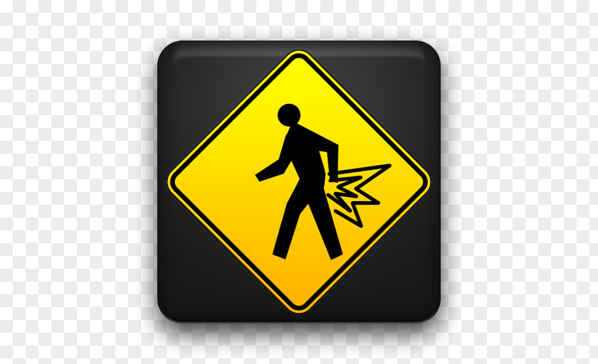 Road Pedestrian Crossing Traffic Sign PNG