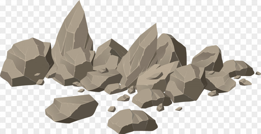 Brown Stone Heap Vector Rock Royalty-free Boulder Illustration PNG