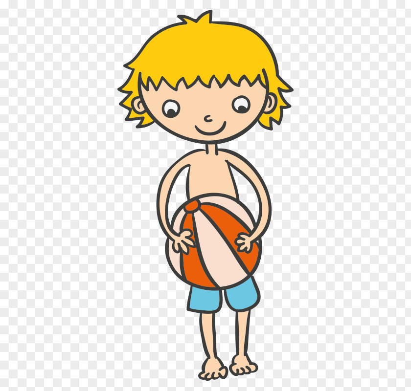 Cartoon Characters,little Boy Volleyball Free Clip Art PNG