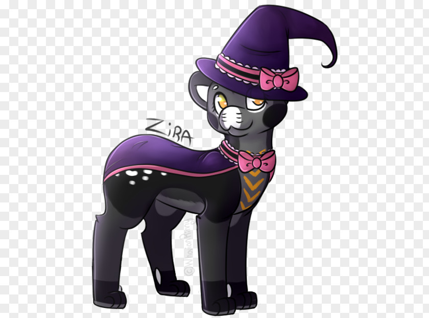 Cute Witch Horse Cat Cartoon Headgear PNG