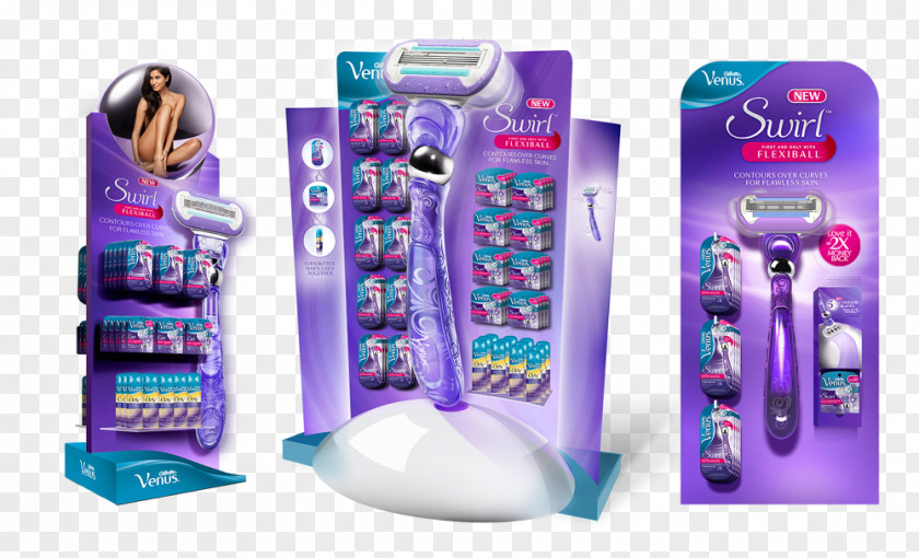 Gillette Razor Point Of Sale Display PNG