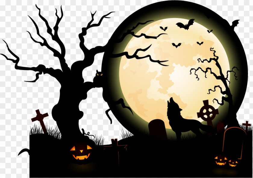 Red Halloween Pictures Vector Material Jack-o'-lantern Illustration PNG