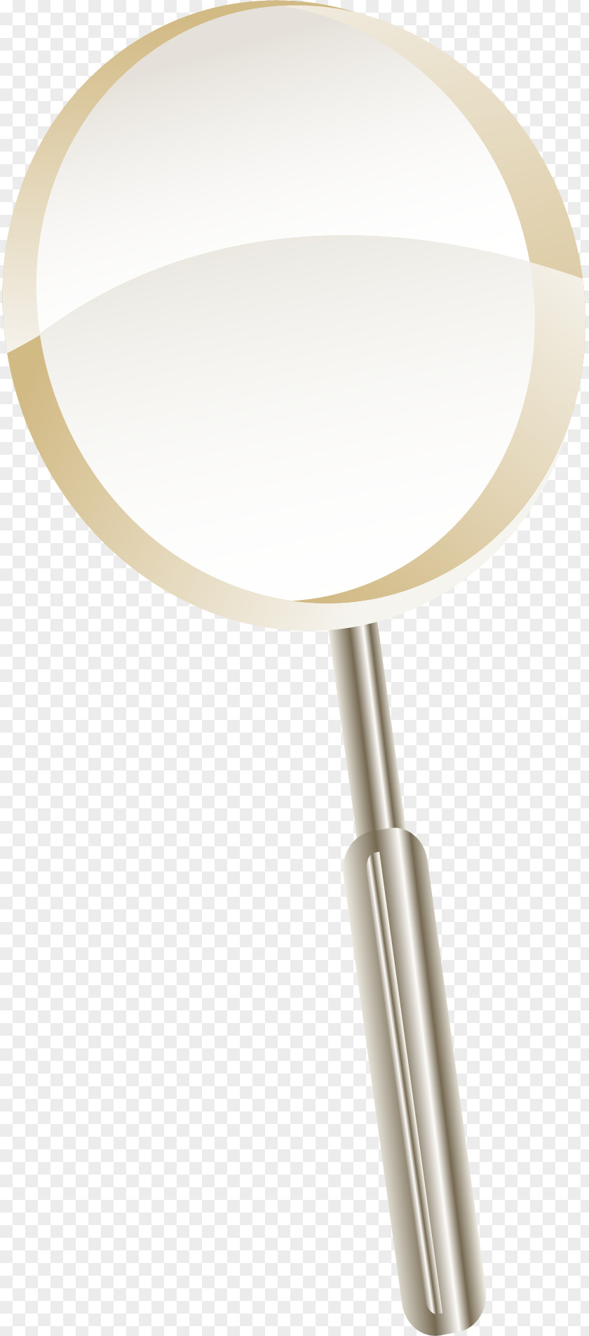 Vector Retro Golden Magnifying Glass PNG