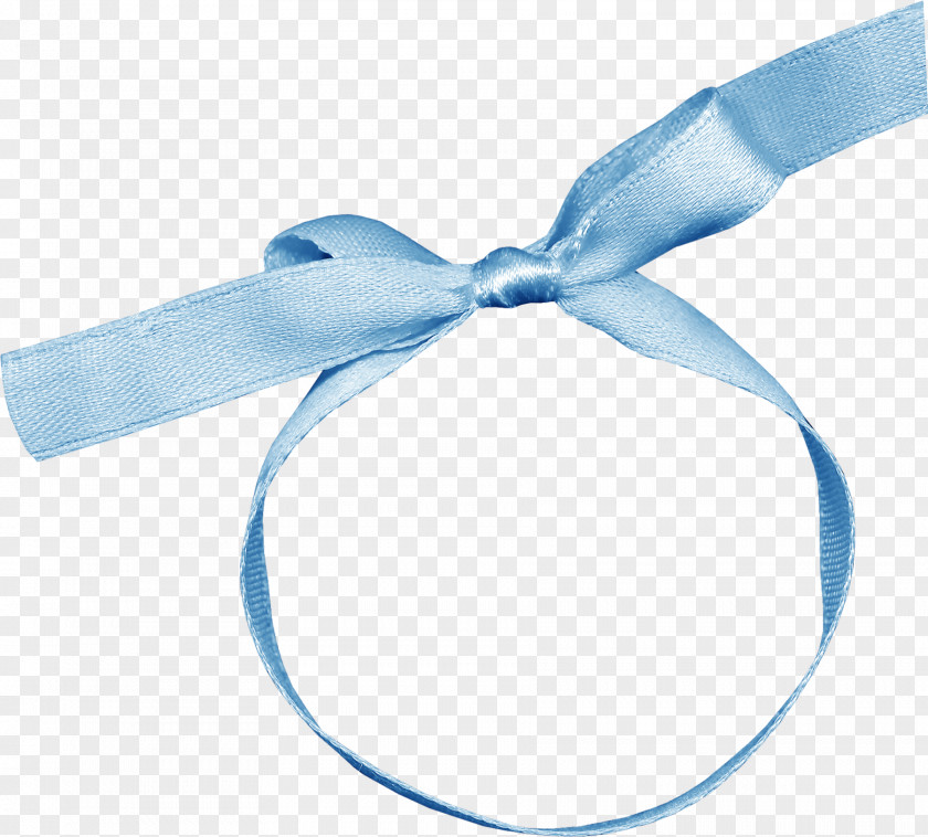 Blue Ribbon Bow Ring PNG