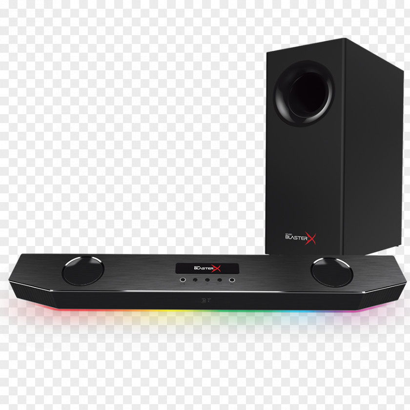 Creative Computer Speakers Audio Soundbar Sound BlasterX Katana Loudspeaker Technology PNG