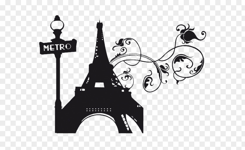 Eiffel Tower Black And White Clip Art School PNG