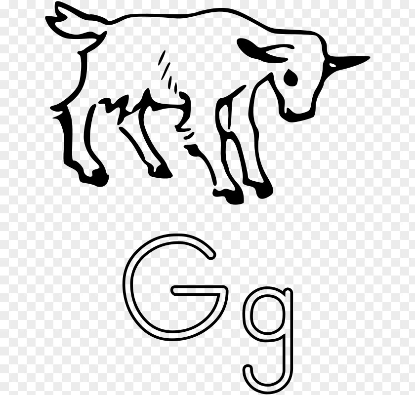 G Cliparts Pygmy Goat Is For Coloring Book Page Clip Art PNG