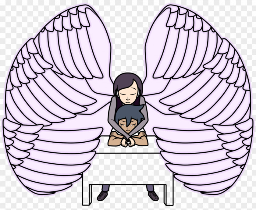 Guardian Angel Clip Art Illustration Insect Cartoon Line PNG