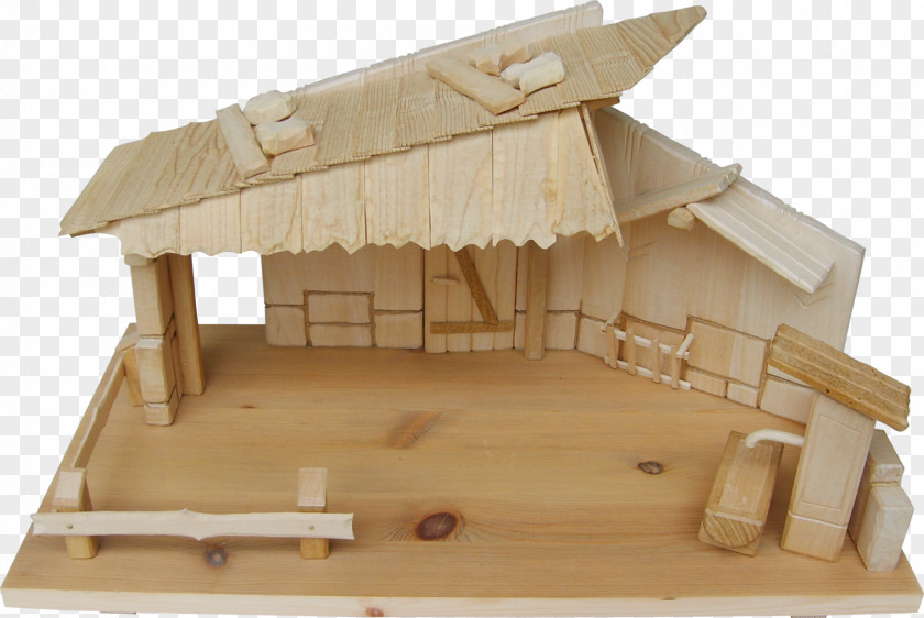 Mueller Industrial Design Nativity Scene Scale Models Plywood PNG