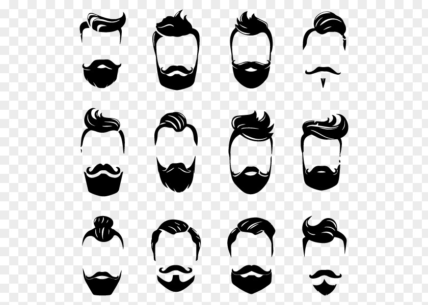 Tipi Moustache Beard Hairstyle Fashion PNG