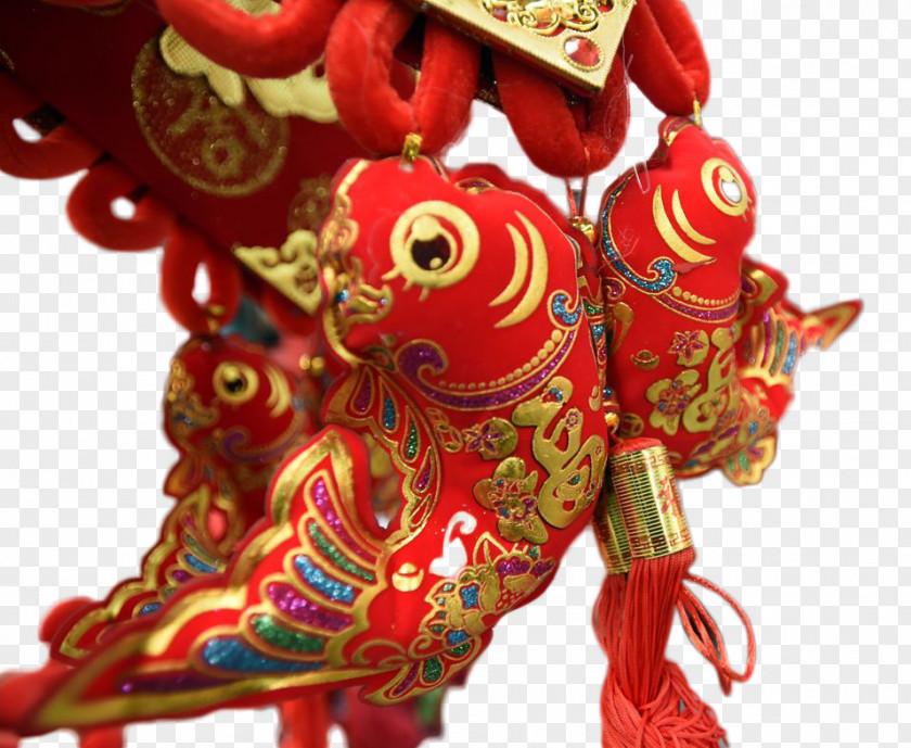 Traditional Chinese New Year Ornaments Fish Le Nouvel An Chinois Christmas Ornament PNG