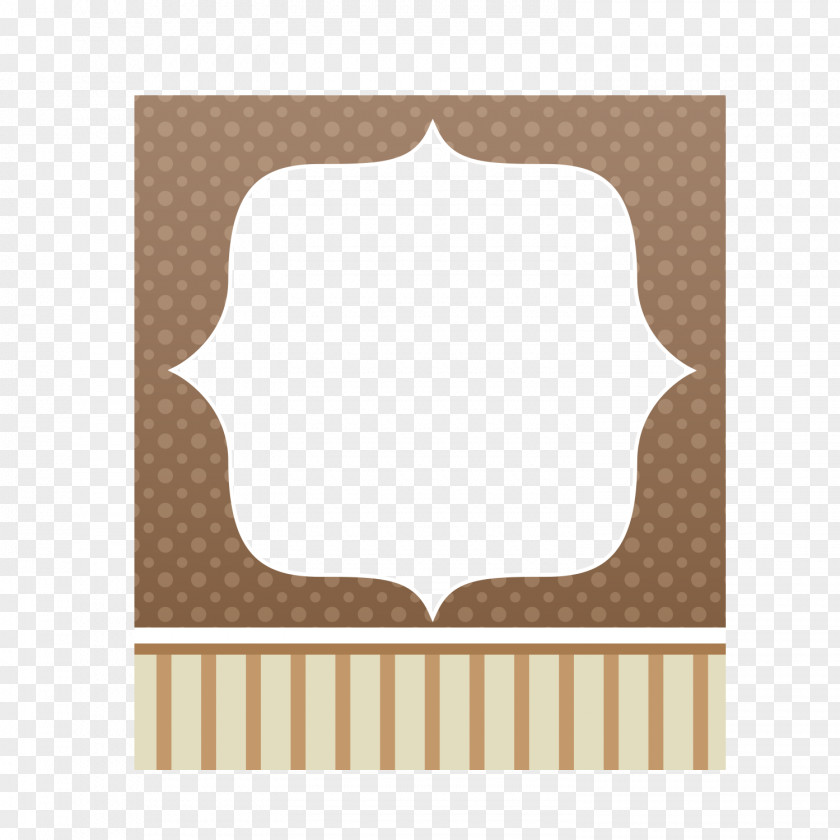 Brown Frame Picture Pattern PNG