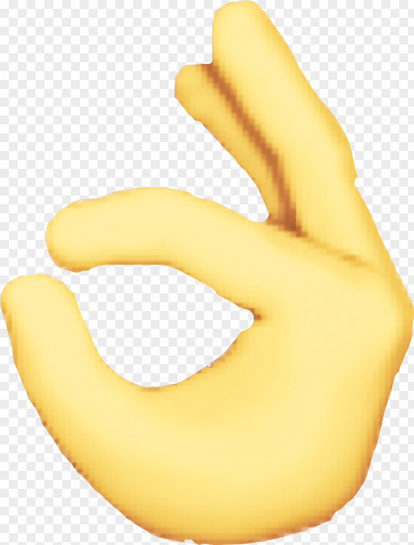 Finger Yellow Hand Arm Gesture PNG